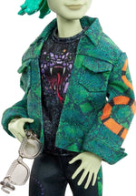 Monster High Deuce Gorgon Doll in Signature Look with Denim Snake Jacket NIB