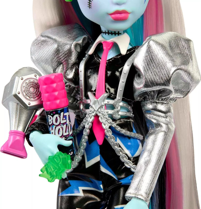 Monster High Doll Amped Up Frankie Stein Rockstar with Instrument