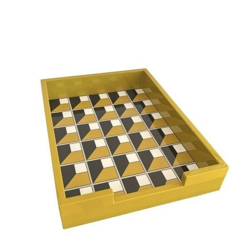 Jonathan Adler Rectangular Letter Tray Arcade Lacquer - NEW