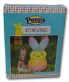Peeps Bunny Shaped 4 Ft. Multi Colored Blow Up Inflatable Easter Indoor /Outdoor