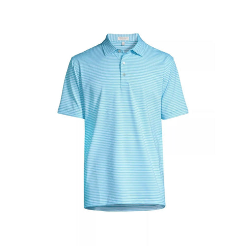 Peter Millar Blue & White Heritage Performance Jersey Polo Shirt