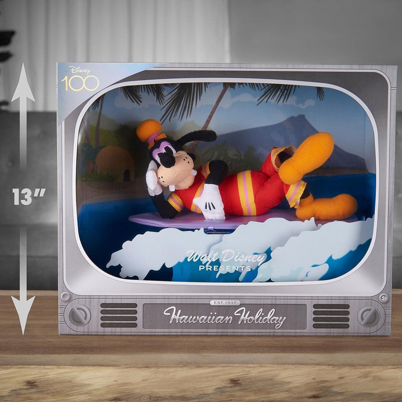Disney100 Years of Wonder Walt Disney Presents Hawaiian Holiday Goofy Plush NIB