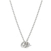 Gucci  Sterling Silver Interlocking G Brit Toggle Necklace NIB