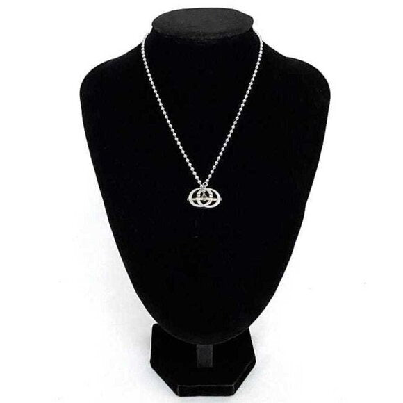 Gucci  Sterling Silver Interlocking G Brit Toggle Necklace NIB