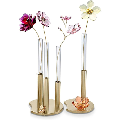 Swarovski Garden Tales Gold Tone Decorative Vase Decoration #5557808 NIB
