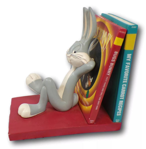 RARE Warner Bros Looney Tunes BUGS Bunny Bookend Cartoon Classic Collectible