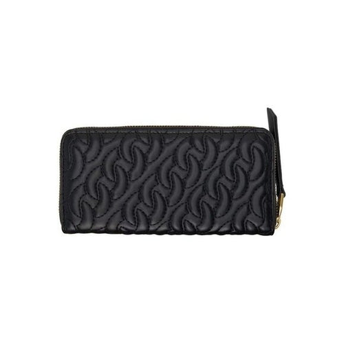 VERSACE JEANS COUTURE Black Quilted Wallet NIB