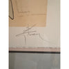 Rene Gruau Woman in a Doorway Framed Lithograph Signed Limited Ed + COA 1990