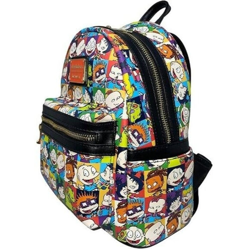 Loungefly The Rugrats Allover Print Nickelodeon Womens Double Strap Shoulder Bag