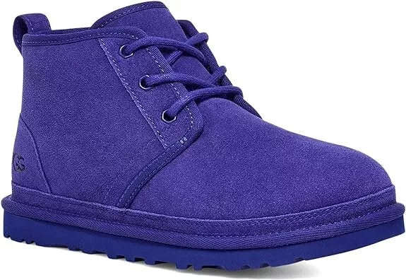 UGG Women's Neumel Purple Suede Sheepskin Lined Ankle Boot Women's Size: 6 - NEW