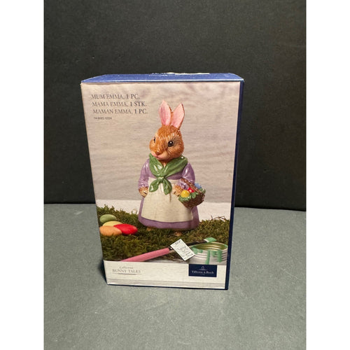 VILLEROY & BOCH BUNNY TALES COLLECTION EASTER FIGURINE MAMA EMMA PORCELAIN NIB