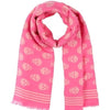pink skull scarf