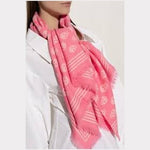 pink skull scarf