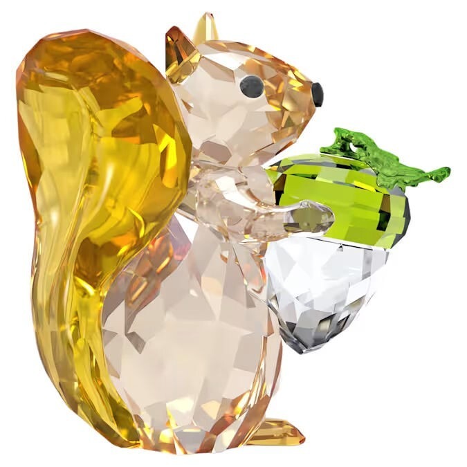 Swarovski Crystal IDYLLIA SQUIRREL And ACORN Figurine #5683617 NIB