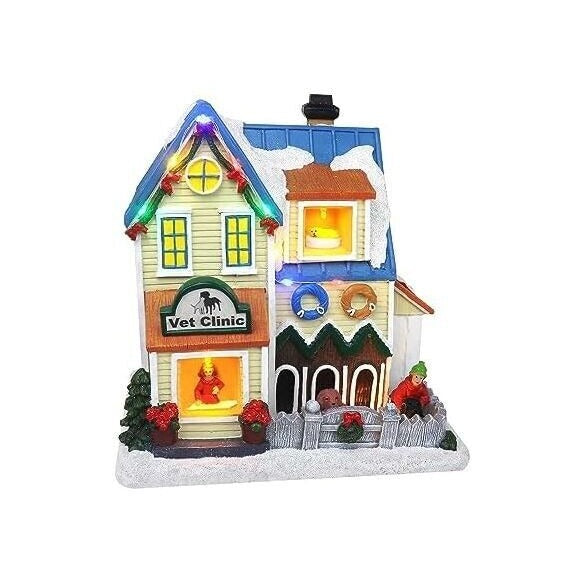 Top Treasures Christmas Village Village Vet Clinic - NIB