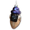 Patricia Breen Old Lady Swallowed Fly Spider Glass Halloween 2 Piece Ornament
