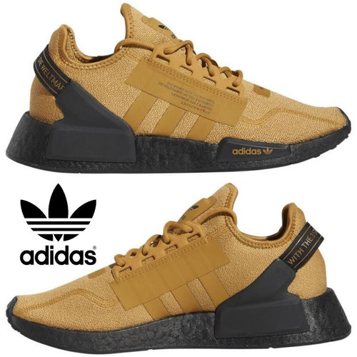 Adidas Originals NMD R1 V2 Mens Sneakers Running Shoes Gym Casual Sport Brown 12 - ThingsGallery