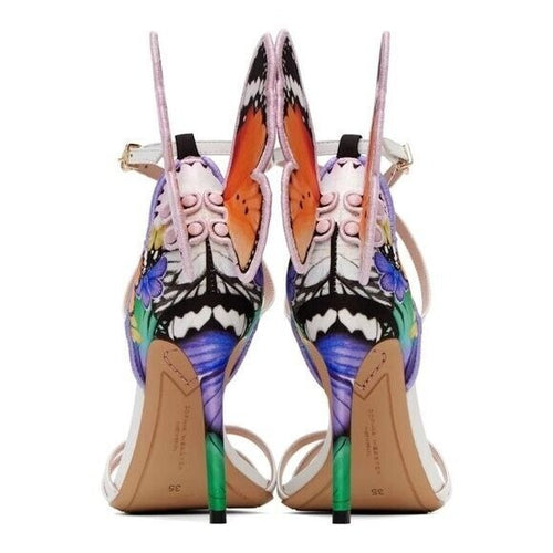 SOPHIA WEBSTER Multicolor Chiara Heeled Sandals Shoes Size: 38.5 / 8.5 - NIB