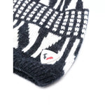 Rossignol Keya Navy & White intarsia-Knit Beanie - NWT