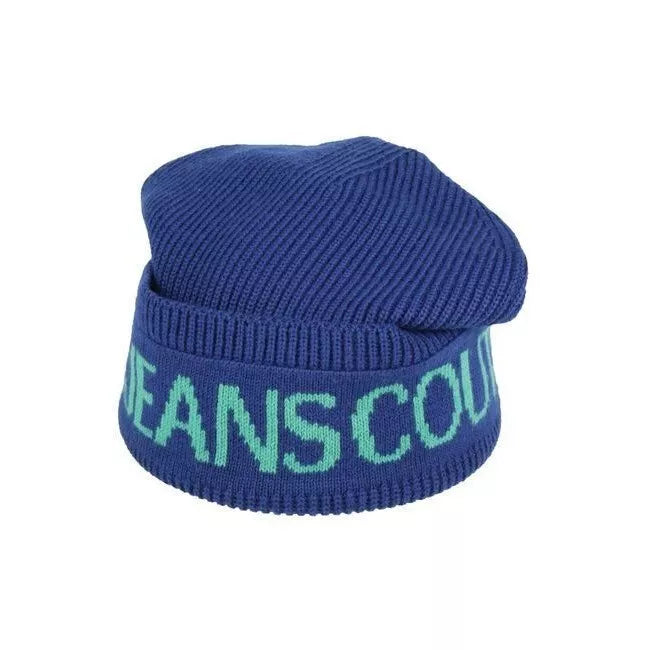 Versace Knitted Blue Hat Beanie - NWT