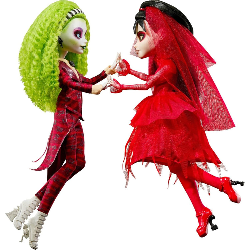 Mattel Creations Monster High Skullector Beetlejuice & Lydia Deetz Doll 2‑Pack
