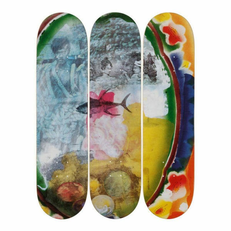 The SkateRoom Robert RAUSCHENBERG Sri Lanka VI Skateboard Deck Set x 3- NEW