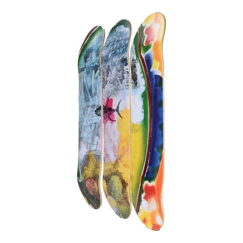 The SkateRoom Robert RAUSCHENBERG Sri Lanka VI Skateboard Deck Set x 3- NEW