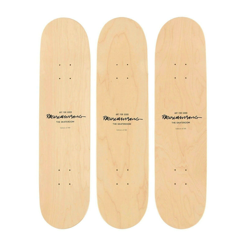 The SkateRoom Robert RAUSCHENBERG Sri Lanka VI Skateboard Deck Set x 3- NEW