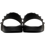 Men’s VALENTINO GARAVANI Black Rockstud Slides Sandals Size: 45 / 12 NIB