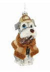 5.5" Christmas Detective Schnauzer Puppy Ornament - NEW