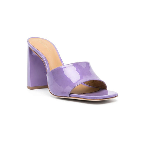 Reformation 100mm Open-Toe Lavender Purple Mules Shoes Size: 8 NIB