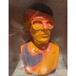 Kidrobot Andy Warhol Orange Camo Bust 2021 ed. 200 Vinyl Figure Sculpture 12"