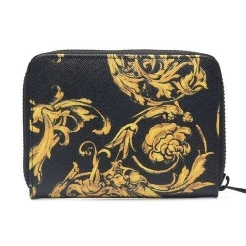 Versace Jeans Couture Barocco-Print Zip-Around Wallet - NIB