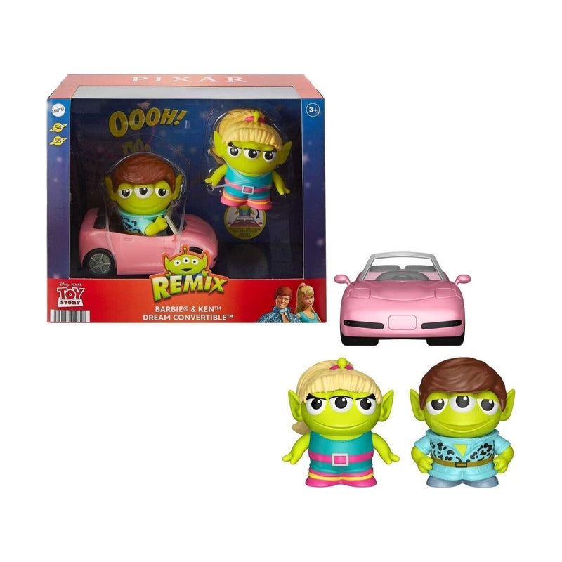 Pixar Alien Remix Barbie and Ken Dream Convertible Pack Toy Story Mashup NIB