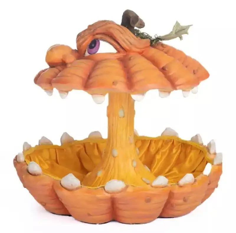 Katherine's Collection Oh My Gourd Scary Halloween Pumpkin Candy Bowl - NEW