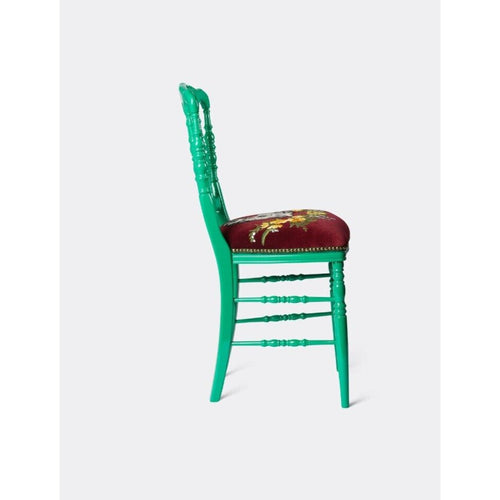 Gucci Francesina Chair Emerald Green / Multicolor - NEW