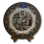 Set of 6 Royal Stafford Santa Making Toys 11" Dinner Plate Set- NEW