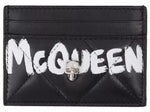 Alexander McQueen Graffiti Quilt Skull Business Card Holder 