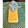 Abigails Portugal Green Cheese Tray w/ Mouse Lid Cats Embossed Majolica Style