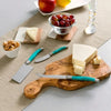 Set Of 3 FRENCH HOME Laguiole Cheese Knife, Spreader Cleaver Turquoise NIB
