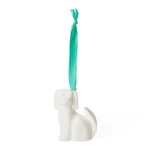 Jonathan Adler White Porcelain Christmas Tree Ornament SPANIEL ORNAMENT- NIB