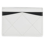 Alexander McQueen Graffiti Skull White Leather Card Holder Wallet - Brand New