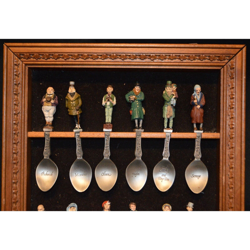 franklin mint christmas carol spoons