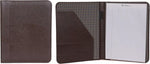 Ben Sherman 12" Vegan Saffiano Bi-fold Business School, Work, Professional Padfolio Binder, Brown, Faux Leather Writing Pad