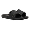 VALENTINO GARAVANI Black Rockstud Pool Slides / Sandals Size: 44 / 11 US NIB