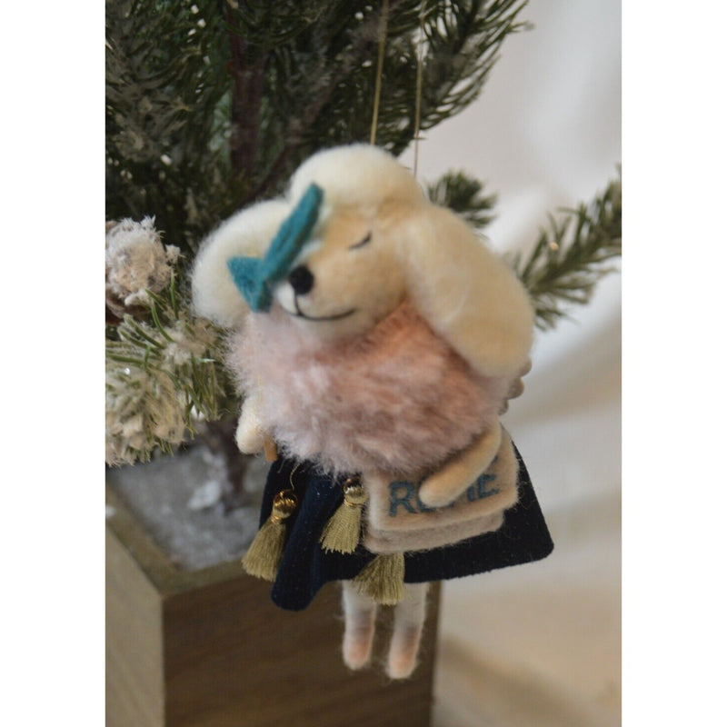 Anthropologie Travel Poodle Christmas Ornament - Rome - NWT