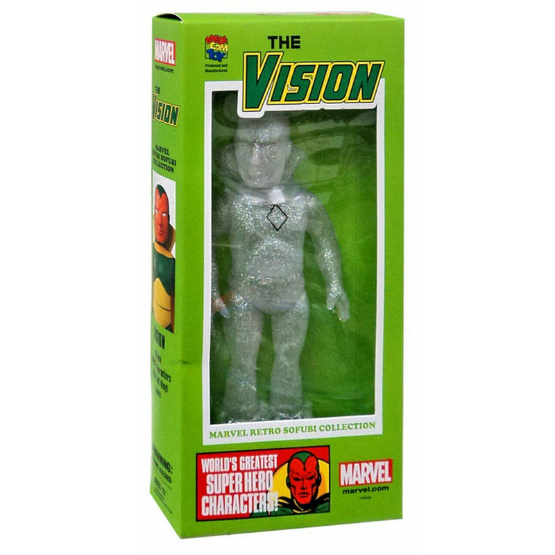 Marvel Retro Sofubi Collection The Vision SDCC Action Figure MEDICOM TOYS - NIB