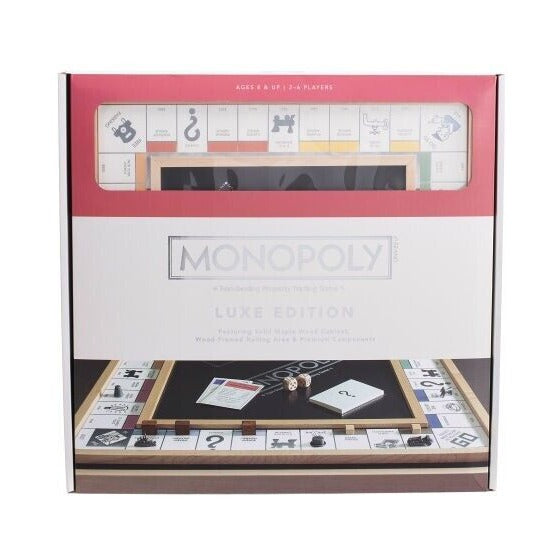 Winning Solutions Monopoly Trophy Luxury Edition Wooden Board Game NEW
