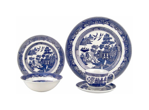 Johnson Brothers Blue Willow 5 Piece Place Set - Made In China - NIB