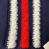 Navy Gucci 100% Wool Vertical Stripe Beanie M NWT